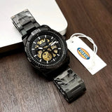 Fossil Bronson Automatic Skeleton Black Dial Black Steel Strap Watch for Men - ME3217 Buy Now By Fossil