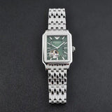 Emporio Armani Meccanico Automatic Green Dial Silver Steel Strap Watch For Men - AR60067 Buy Now By Emporio Armani