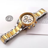 Versace Classic Chronograph Quartz Silver Dial Two Tone Steel Strap Watch For Men - VEV700519 Buy Now By Versace