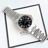 Gucci G Timeless Black Dial Silver Steel Strap Watch For Men - YA126201 Buy Now By Gucci