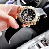 Guess Trophy Multifunction Black Dial Black Rubber Strap Watch for Men - GW0333G2 Buy Now By Guess