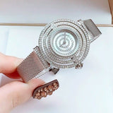 Guess Dream Crystals Silver Dial Silver Mesh Strap Watch For Women - GW0550L1 Buy Now By Guess