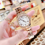 Guess Cosmo Diamonds Silver Dial Rose Gold Steel Strap Watch For Women - GW0033L3 Buy Now By Guess