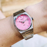 Tissot PRX Quartz Pink Dial Silver Steel Strap Watch for Women - T137.210.11.331.00 Buy Now By Tissot