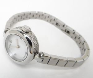 Gucci Diamantissima Quartz Diamonds White Dial Silver Steel Strap Watch For Women - YA141503 Buy Now By Gucci