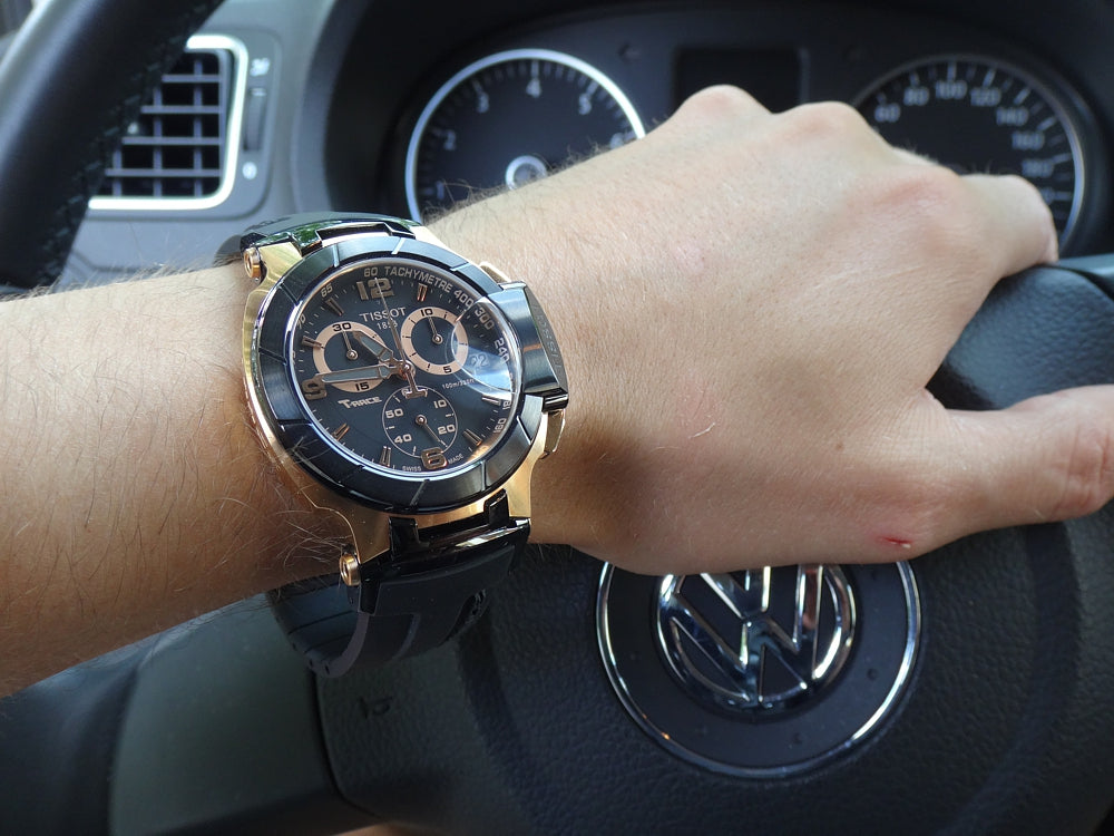 Tissot T Race Chronograph Automatic Black Dial Black Rubber Strap Watch for Men - T048.417.27.057.06 Buy Now By Tissot