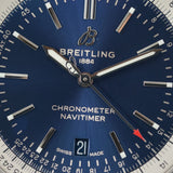 Breitling Navitimer Automatic 41mm Blue Dial Silver Steel Strap Watch for Men - A17326161C1A1 Buy Now By Breitling