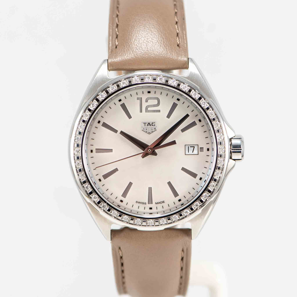 Tag Heuer Formula 1 Quartz Mother of Pearl Dial Brown Leather Strap Watch for Women - WBJ131A.FC8255 Buy Now By Tag Heuer