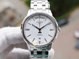Tissot T Classic Automatic III Day Date White Dial Silver Steel Strap Watch for Men - T065.930.11.031.00 Buy Now By Tissot