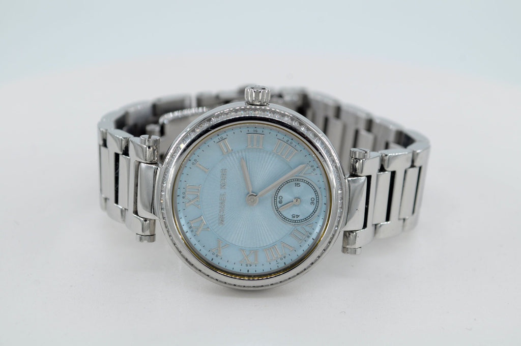 Michael Kors Skylar Quartz Blue Dial Silver Steel Strap Watch For Women - MK5988 Buy Now By Michael Kors