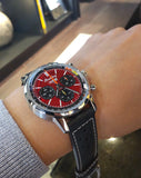 Breitling Top Time B01 Chevrolet Corvette Red Dial Black Leather Strap Watch for Men - AB01761A1K1X1 Buy Now By Breitling