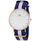 Daniel Wellington Classic Glasgow White Dial Two Tone NATO Strap Watch for Men - DW00100004 Buy Now By Daniel Wellington
