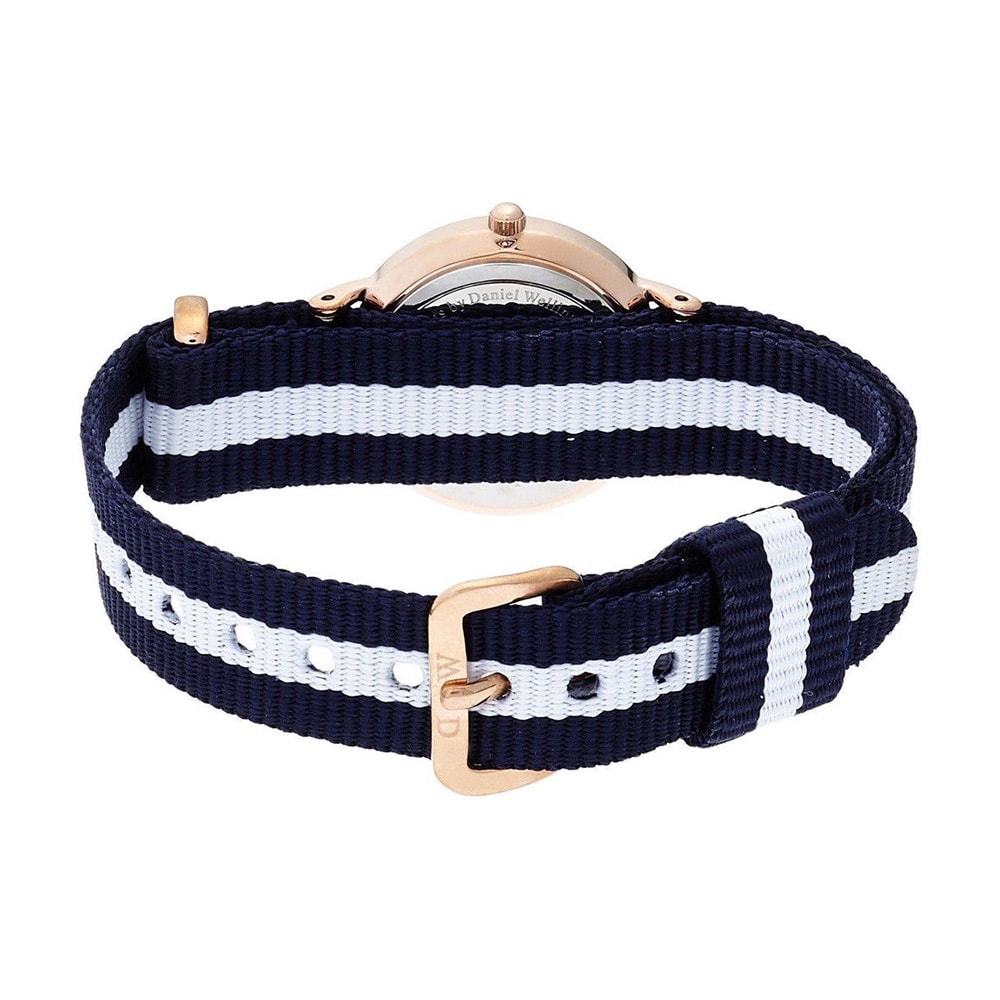 Daniel Wellington Classic Glasgow White Dial Two Tone NATO Strap Watch for Men - DW00100004 Buy Now By Daniel Wellington