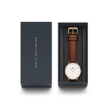 Daniel Wellington Classic St Mawes White Dial Brown Leather Strap Watch For Men - DW00100006 Buy Now By Daniel Wellington