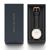 Daniel Wellington Classic Sheffield White Dial Black Leather Strap Watch For Men - DW00100007 Buy Now By Daniel Wellington