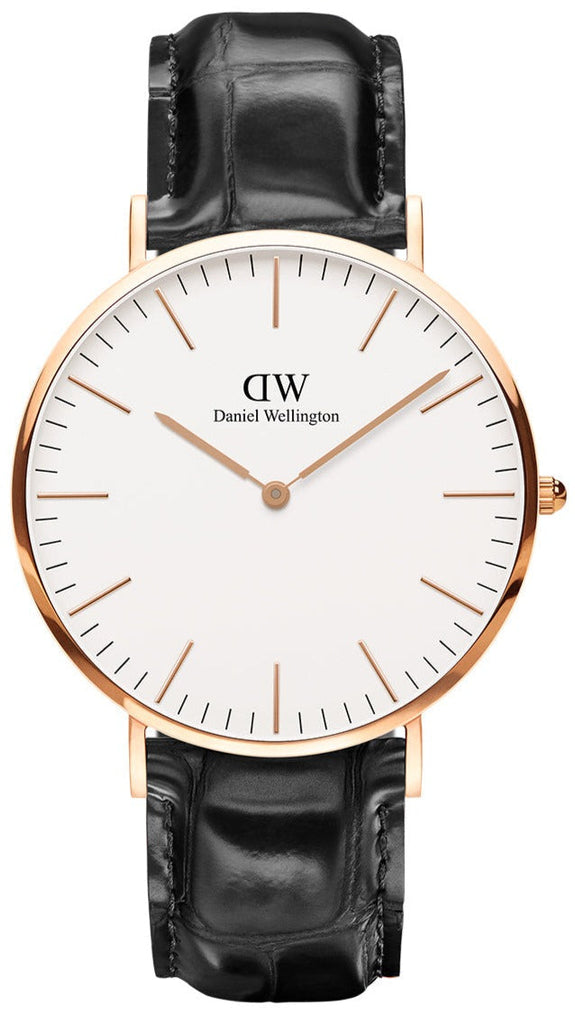 Daniel Wellington Classic Reading White Dial Black Leather Strap Watch For Men - DW00100014 Buy Now By Daniel Wellington