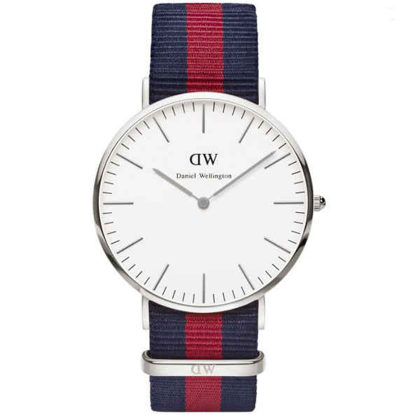 Daniel Wellington Classic Oxford White Dial Two Tone Nylon Strap Watch For Men - DW00100015 Buy Now By Daniel Wellington