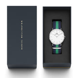 Daniel Wellington Classic Warwick White Dial Two Tone Nylon Strap Watch for Men - DW00100019 Buy Now By Daniel Wellington