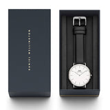 Daniel Wellington Classic Sheffield White Dial Black Leather Strap Watch For Men - DW0010003120 Buy Now By Daniel Wellington