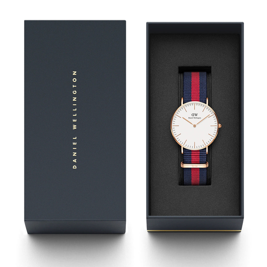 Daniel Wellington Classic Oxford White Dial Two Tone NATO Strap Watch For Women - DW00100029 Buy Now By Daniel Wellington