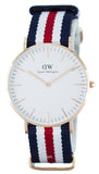 Daniel Wellington Classic Canterbury White Dial Two Tone NATO Strap Watch For Women - DW00100030 Buy Now By Daniel Wellington