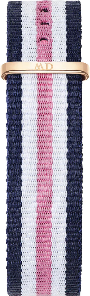 Daniel Wellington Classic South Hampton White Dial Two Tone Nylon Strap Watch For Women - DW00100034 Buy Now By Daniel Wellington