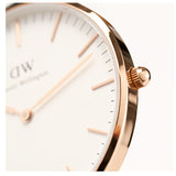 Daniel Wellington Classic Reading White Dial Black Leather Strap Watch For Women - DW00100041 Buy Now By Daniel Wellington