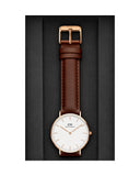 Daniel Wellington Classic St. Mawes White Dial Brown Leather Strap Watch for Men - DW00100035 Buy Now By Daniel Wellington