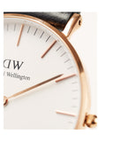 Daniel Wellington Classic Bristol White Dial Brown Leather Strap Watch For Women - DW00100039 Buy Now By Daniel Wellington