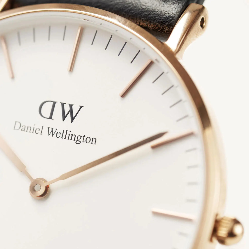 Daniel Wellington Classic Reading White Dial Black Leather Strap Watch For Women - DW00100041 Buy Now By Daniel Wellington