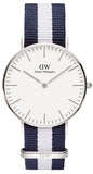Daniel Wellington Classic Glasgow White Dial Two Tone NATO Strap Unisex Watch - DW00100047 Buy Now By Daniel Wellington