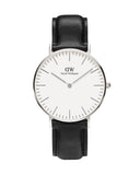 Daniel Wellington Classic Sheffield White Dial Black Leather Strap Watch For Women - DW00100053 Buy Now By Daniel Wellington