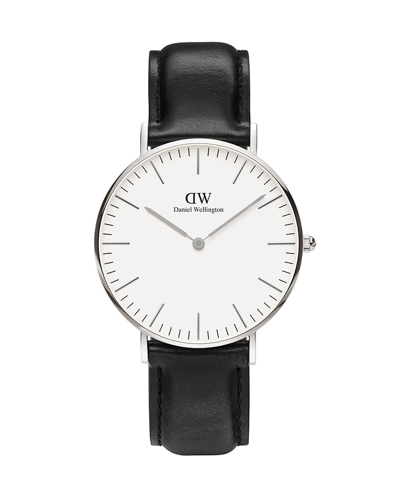 Daniel Wellington Classic Petite York White Dial Black Leather Strap Watch For Women - DW00100188 Buy Now By Daniel Wellington