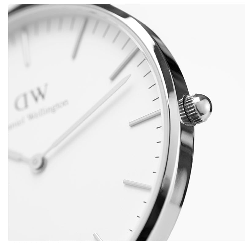 Daniel Wellington Classic Sheffield White Dial Black Leather Strap Watch For Men - DW00100020 Buy Now By Daniel Wellington