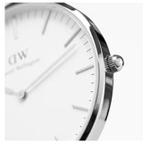 Daniel Wellington Classic Sheffield White Dial Black Leather Strap Watch For Men - DW00100020 Buy Now By Daniel Wellington