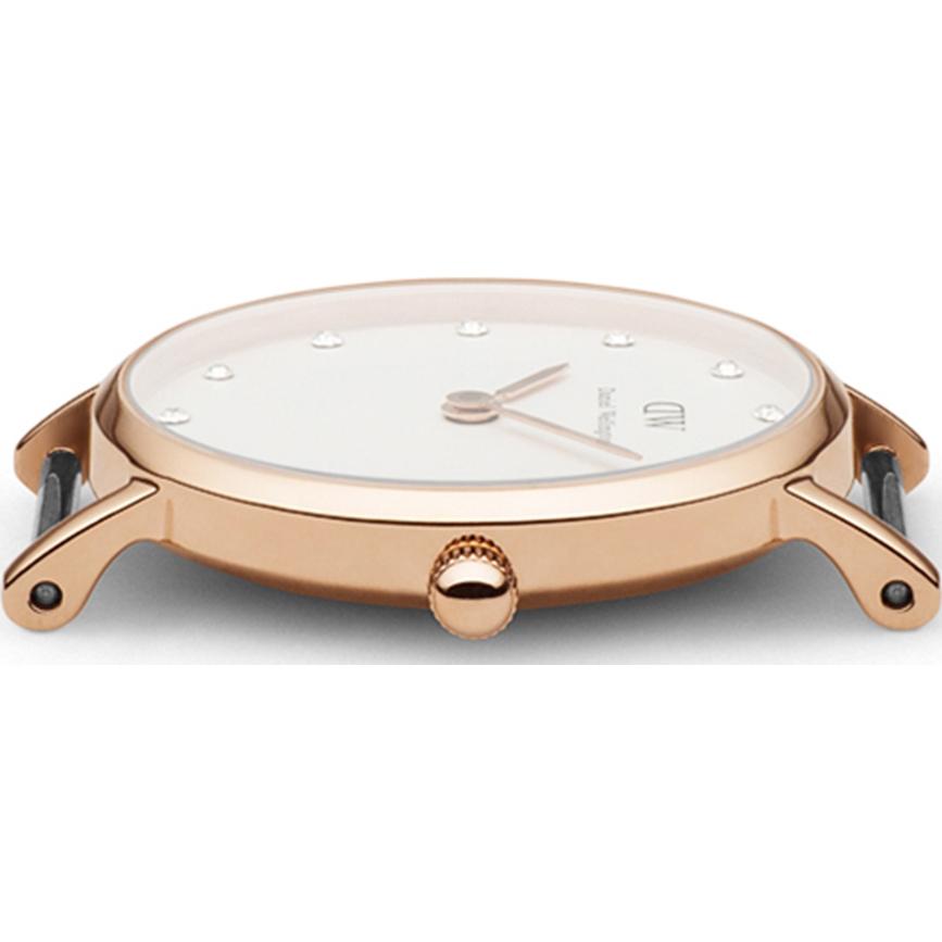 Daniel Wellington Classy York White Dial Brown Leather Strap Watch For Women - DW00100061 Buy Now By Daniel Wellington