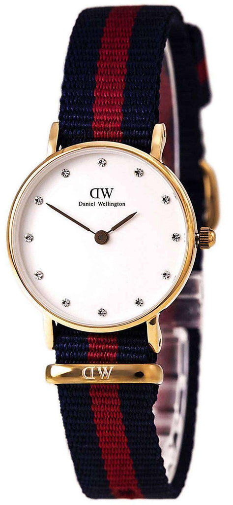 Daniel Wellington Classy Oxford White Dial Two Tone Nylon Strap Watch For Women - DW00100064 Buy Now By Daniel Wellington