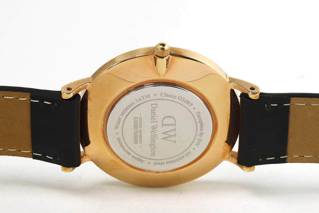 Daniel Wellington Classic Sheffield White Dial Black Leather Strap Watch For Women - DW00100076 Buy Now By Daniel Wellington