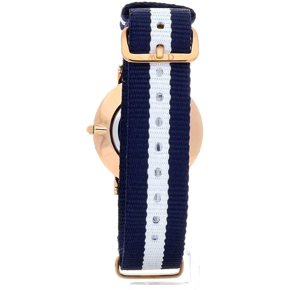 Daniel Wellington Classy Glasgow White Dial Two Tone Nylon Strap Watch For Women - DW00100078 Buy Now By Daniel Wellington