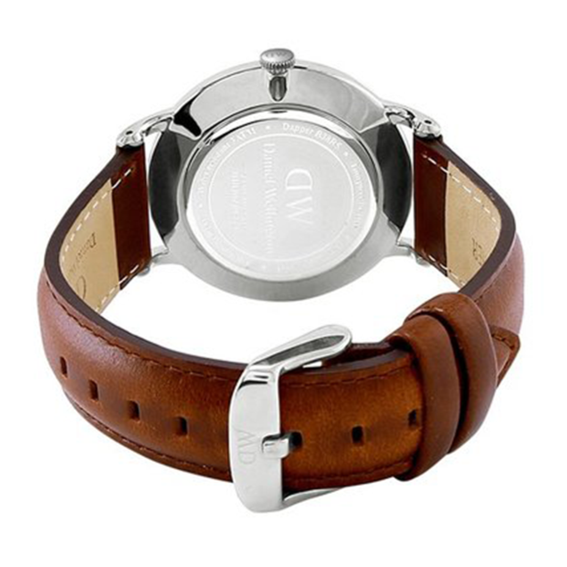 Daniel Wellington Dapper St Mawes White Dial Brown Leather Strap Watch For Men - DW00100087 Buy Now By Daniel Wellington