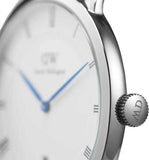 Daniel Wellington Dapper Bristol White Dial Brown Leather Strap Watch For Women - DW00100098 Buy Now By Daniel Wellington