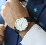 Daniel Wellington Dapper Reading White Dial Black Leather Strap Watch For Men - DW00100108 Buy Now By Daniel Wellington