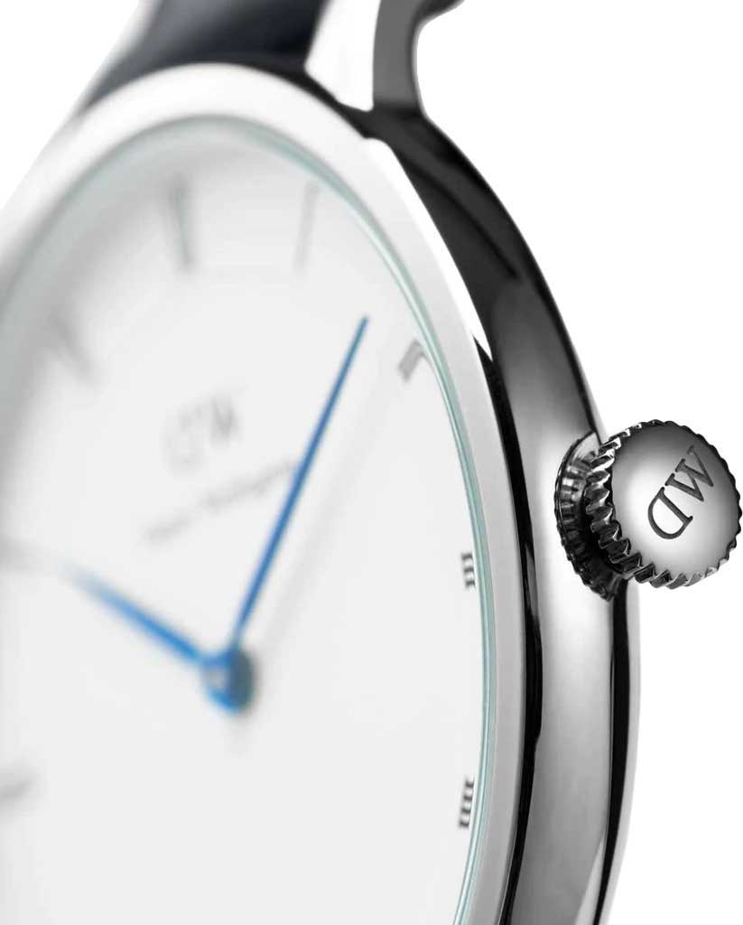 Daniel Wellington Dapper Reading White Dial Black Leather Strap Watch For Men - DW00100108 Buy Now By Daniel Wellington