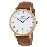 Daniel Wellington Dapper Durham White Dial Brown Leather Strap Watch For Men - DW00100115 Buy Now By Daniel Wellington