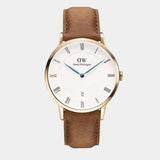 Daniel Wellington Dapper Durham White Dial Brown Leather Strap Watch For Men - DW00100115 Buy Now By Daniel Wellington