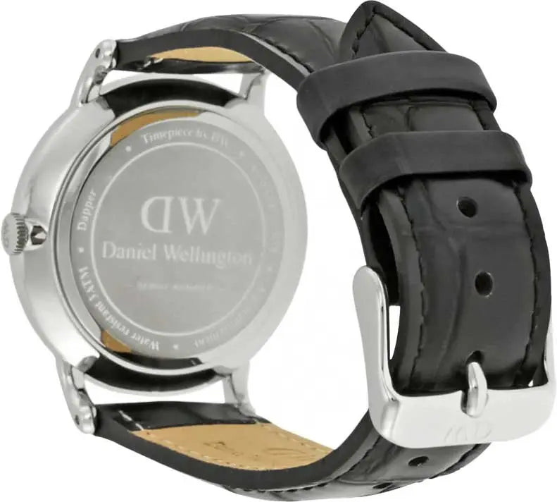 Daniel Wellington Dapper Reading Quartz White Dial Black Leather Strap Watch For Women - DW00100117 Buy Now By Daniel Wellington