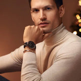 Daniel Wellington Classic Sheffield Black Dial Black Leather Strap Watch For Men - DW00100127 Buy Now By Daniel Wellington