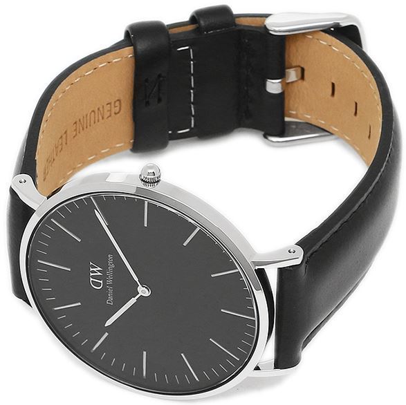 Daniel Wellington Classic Sheffield Black Dial Black Leather Strap Watch For Men - DW00100133 Buy Now By Daniel Wellington