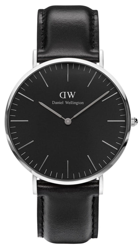 Daniel Wellington Classic Sheffield Black Dial Black Leather Strap Watch For Men - DW00100133 Buy Now By Daniel Wellington