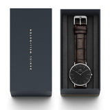 Daniel Wellington Classic York Black Dial Brown Leather Strap Watch For Men - DW00100134 Buy Now By Daniel Wellington
